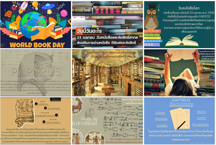 One World Library at Suan Dusit University organized an event called “What Day is Today?”with the topic “April 23: World Book and Copyright Day.