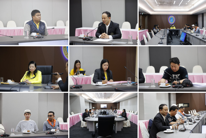 Dr. Waranee Wessuntornthep, Vice President for the Suphanburi Campus, attended a meeting to monitor and report on the progress of the construction work for the ‘Agriculture Creating Value’ project.