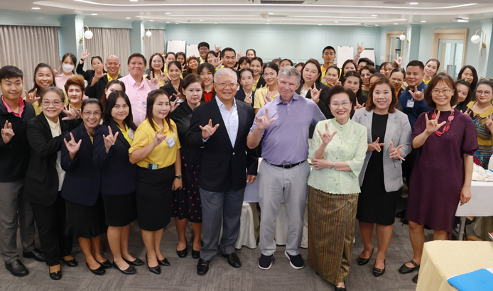 The Special Education Center, Faculty of Education, Suan Dusit University, in collaboration with the Foundation for the Welfare of the Deaf under Royal Patronage, organizes a teacher development project: “Method of Teacher to Deaf and Hard of Hearing Students in Thailand”