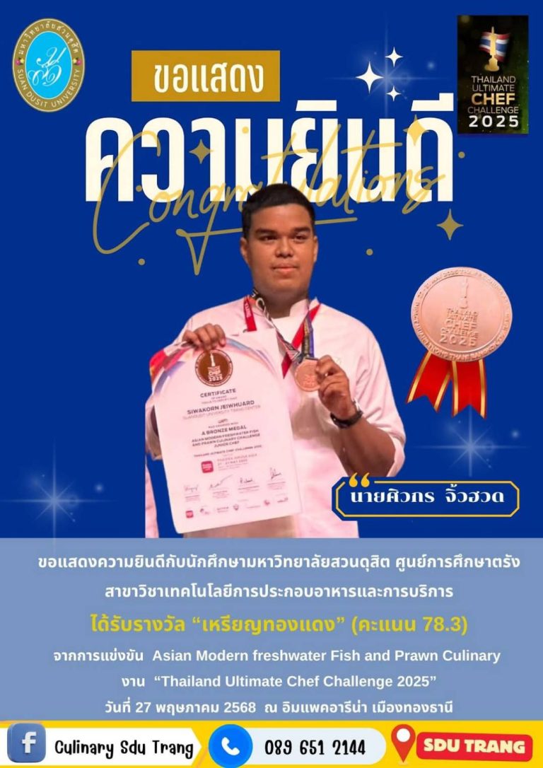 Congratulations to Mr. Siwakorn Jiwhuad,