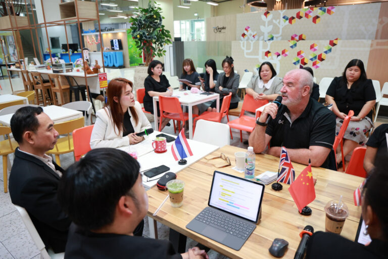 Suan Dusit Poll organized the activity “Story Talk One Lab: Casual Conversations” No. 412 (6), featuring the Faculty of Humanities and Social Sciences (EP.2) under the theme of cross-cultural dialogue and global perspectives.