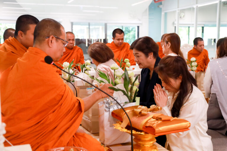 The Science Building Services Office organized the 2026 merit-making ceremony for the residential building at the Science Center, Suan Dusit University.