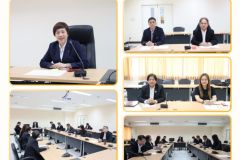 (แแบข่าว รกม. ใหม่ ) สีน้ำเงิน สีครีม เรียบง่าย หรูหรา จดหมายข่าว ประชาสัมพันธ์ เอกสารขนาด A4 - ข่าว16-02-69