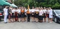 คณะพยาบาลศาสตร์ จัดพิธีถวายเทียนเข้าพรรษา