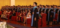 พิธีพระราชทานปริญญาบัตรแก่บัณฑิตผู้สำเร็จการศึกษาของมหาวิทยาลัยราชภัฏสวนดุสิต ประจำปีการศึกษา 2554-2555