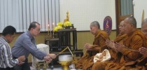 สถาบันภาษาฯ จัดพิธีทำบุญห้องศูนย์การเรียนรู้ภาษาด้วยตนเอง