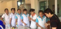 โครงการอาหารกลางวัน1 สำนักกิจการพิเศษ งานอนามัยและสุขาภิบาลอาหาร โรงเรียนการเรือน  เข้าตรวจสอบการสุขาภิบาลอาหาร มหาวิทยาลัยสวนดุสิต ศูนย์การศึกษานอกที่ตั้งนครนายก