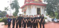 ศูนย์การศึกษานอกที่ตั้ง นครนายก จัดกิจกรรมนำนักศึกษาคณะครุศาสตร์ สาขาการศึกษาปฐมวัยชั้นปีที่ 1 เยี่ยมชมสถานที่สำคัญและไหว้สิ่งศักดิ์สิทธิ์ 9 แห่ง ในจังหวัดนครนายก