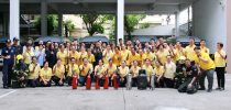 กองอาคารและสถานที่ ร่วมกับ กองบริหารงานบุคคล มสด. จัดโครงการอบรมดับเพลิงขั้นต้นและซ้อมอพยพหนีไฟ ประจำปี 2562