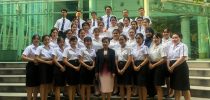สาขาจิตวิทยาอุตสาหกรรมและองค์การ มสด. อบรมมารยาทการรับประทานอาหารแบบสากล