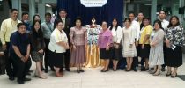 ม.สวนดุสิต ร่วมพิธีสรงน้ำพระในโครงการสืบสานวัฒนธรรมและประเพณีสงกรานต์ ประจำปี ๒๕๖๔