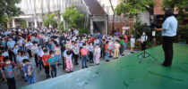 โรงเรียนสาธิตละอออุทิศ จัดกิจกรรมอ่านสารสันติภาพและสงบนิ่งร่วมจิตอธิษฐาน 1 นาที  เนื่องในวันสันติภาพสากล