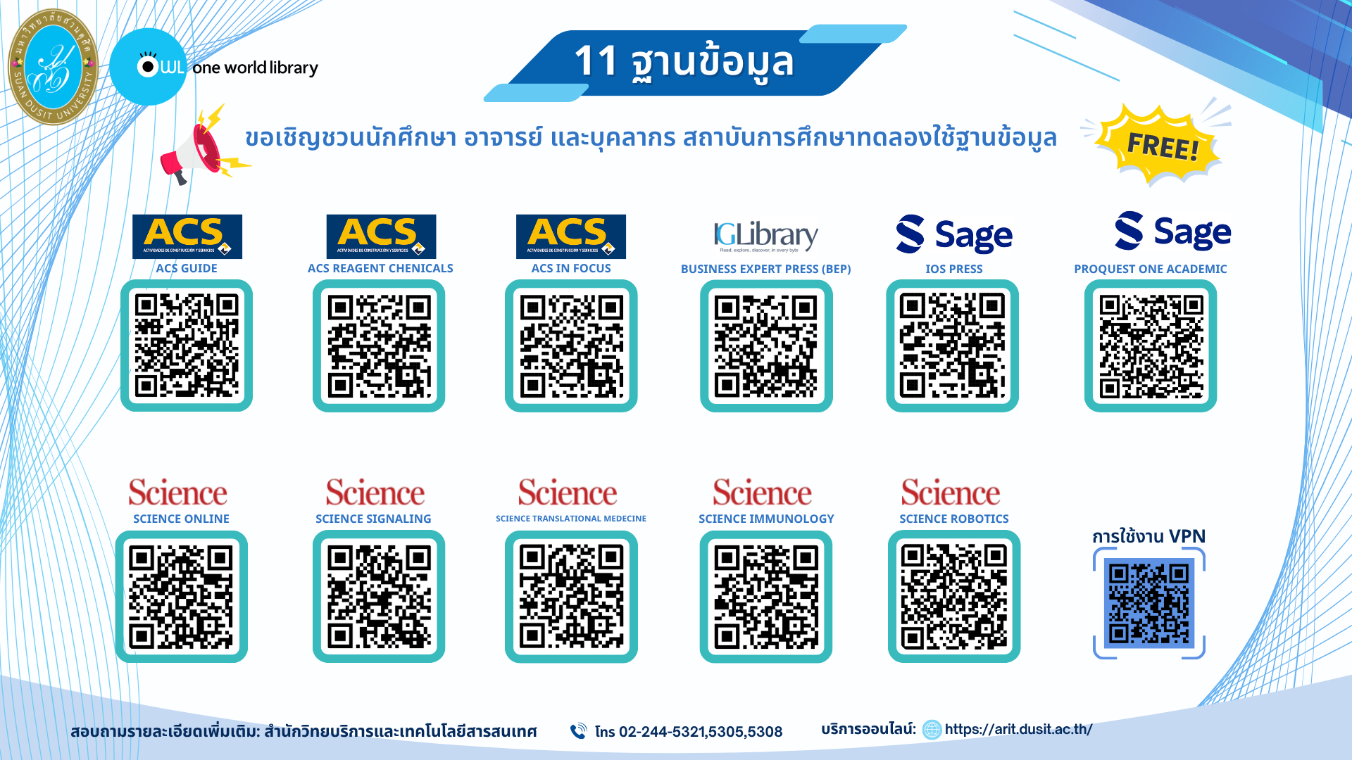 แนะนำ 11 ฐานข้อมูลออนไลน์
