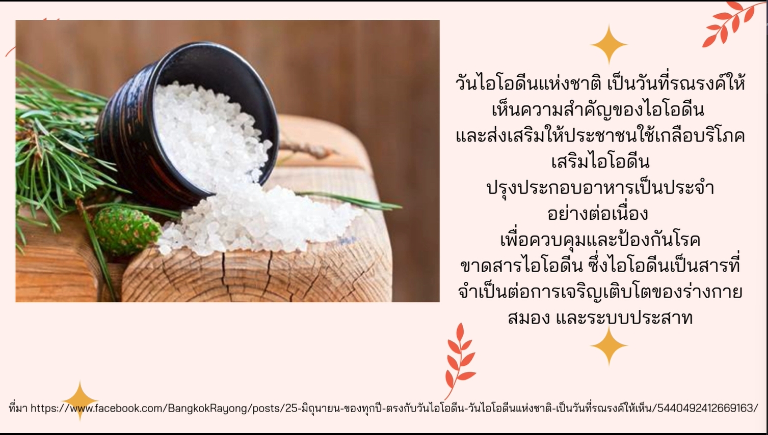 25 มิถุนายน วันไอโอดีนแห่งชาติ