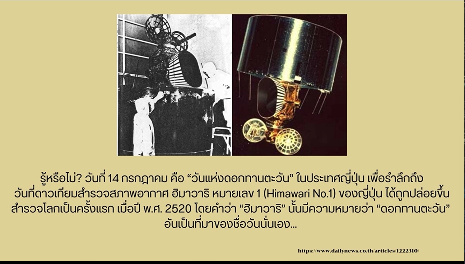 14 กรกฎาคม -วันแห่งดอกทานตะวัน