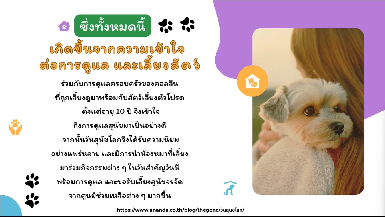 26 สิงหาคม- วันสุนัขโลก (International Dog Day)