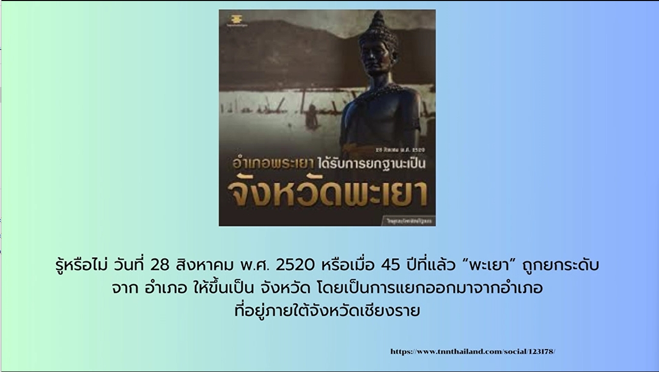 28 สิงหาคม พ.ศ. 2520 เป็นจังหวัดที่ 72 ของประเทศไทย