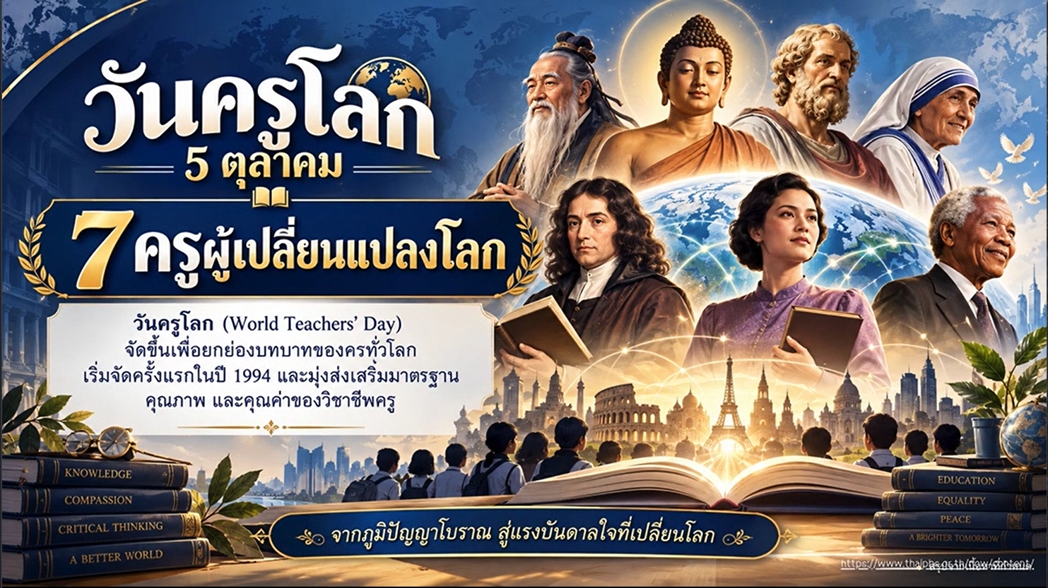 5 ตุลาคม - วันครูโลก (World Teachers' Day)